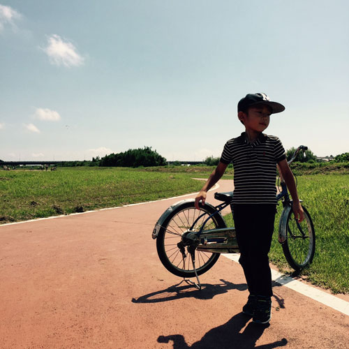 酒匂川左岸サイクリング場